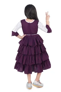 trendy girls layered frock for kids girls-thumb2