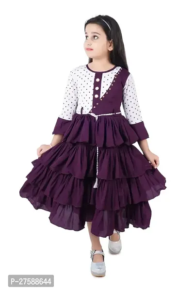 trendy girls layered frock for kids girls