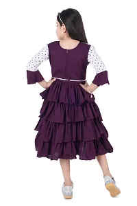 trendy girls layered frock for kids girls-thumb2