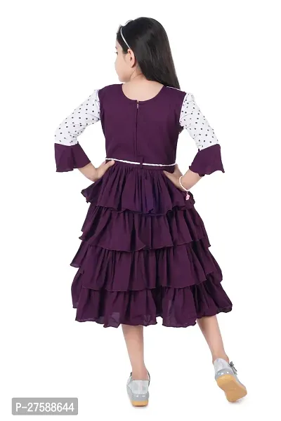 trendy girls layered frock for kids girls-thumb3