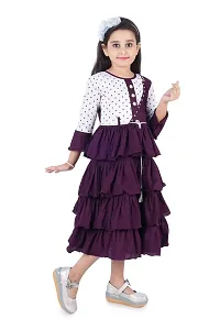 trendy girls layered frock for kids girls-thumb3