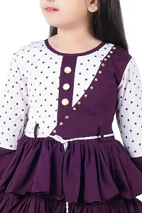 trendy girls layered frock for kids girls-thumb1