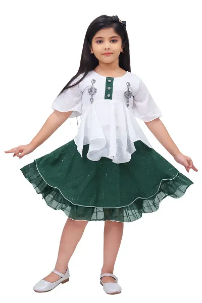 Girls Top and Skirt Set for kids