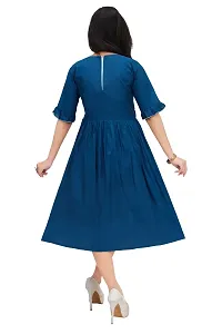 Stylish Cotton Blend Printed Dress For Women-thumb3