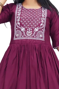 Stylish Cotton Blend Printed Dress For Women-thumb1