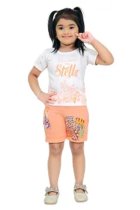 Classic Cotton Blend Printed 3 Piece Clothing set for Kids Girl-thumb2