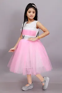 Shimmering Net Gown for Kids Girls-thumb3