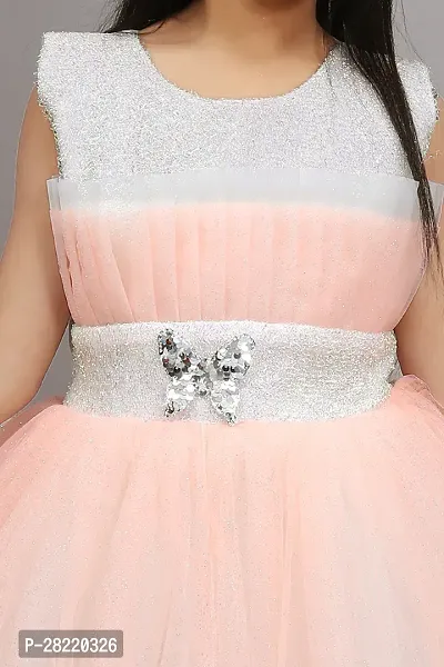 Shimmering Net Gown for Kids Girls-thumb3