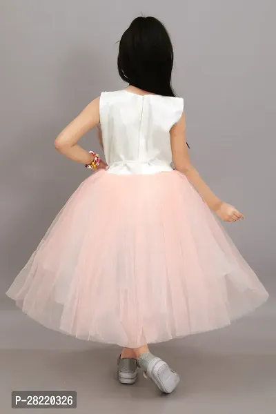 Shimmering Net Gown for Kids Girls-thumb4