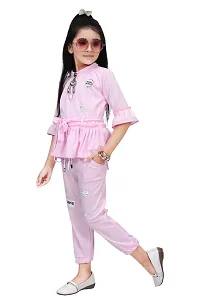 Girls' Trendy Peplum Pants Set-thumb2