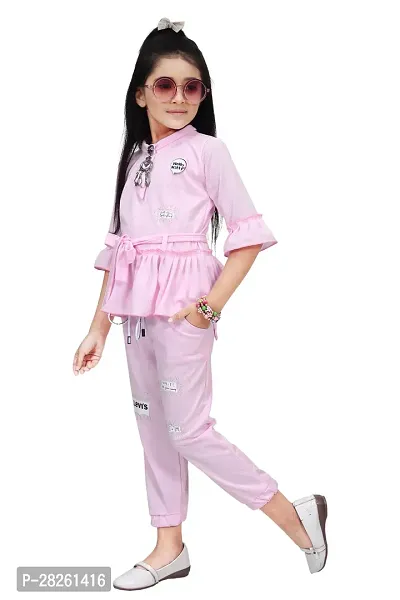 Girls' Trendy Peplum Pants Set-thumb3