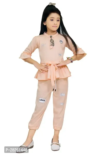 Girls' Trendy Peplum Pants Set-thumb0