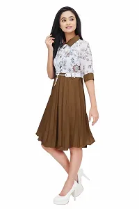 Stylish Chiffon Printed Dresses For Women-thumb3