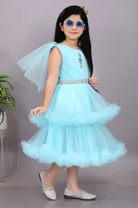 Trendy Net Party Wear Embellished Frock  Dresses For Girls-thumb3