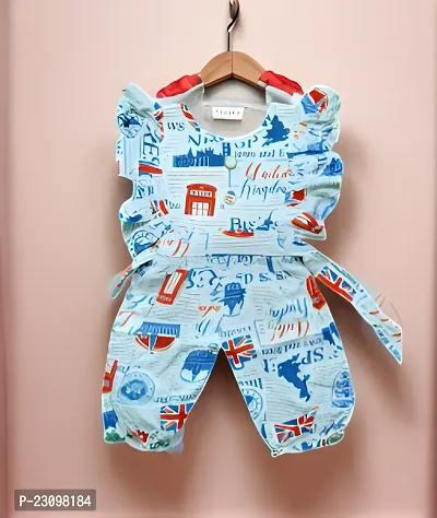Classic Cotton Printed Jumpsuit For Girls-thumb2