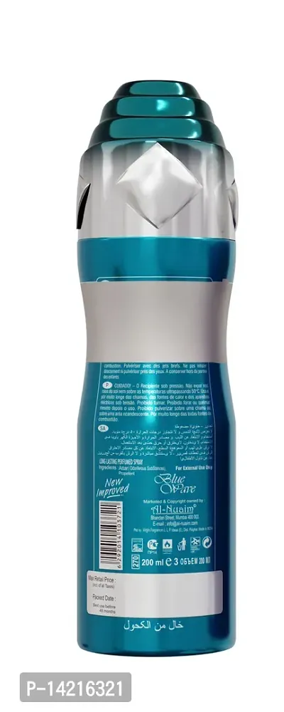 Al-Nuaim Blue Wave Long Lasting Perfume Spray-200 ml-thumb3