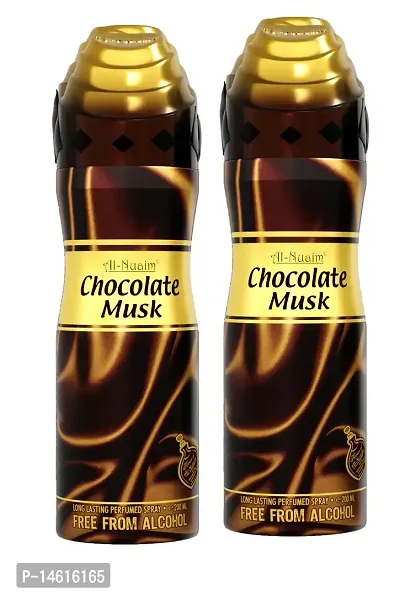 Al-Nuaim Chocolate Musk Long Lasting Perfume-200 ml Pack Of-2