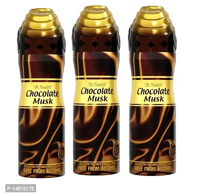 Al-Nuaim Chocolate Musk Long Lasting Perfume-200 ml Pack Of-3-thumb0