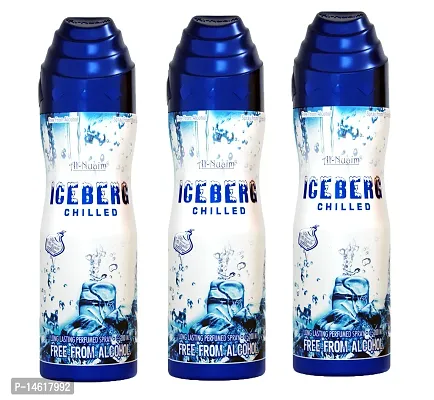 Al-Nuaim Ice Berg Chilled Long Lasting Perfume Spray-200 Ml pack Of-3