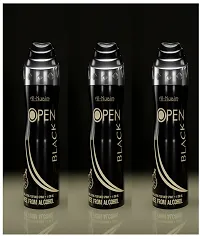 Al-Nuaim Open Black Long Lasting Perfum Spray-200 Ml Pack Of-3-thumb1