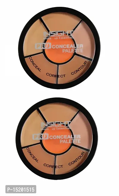 INSIGHT Cosmetics Natural Pro Concealer Palette Powder (Concealer)-15 Grm Pack Of-2