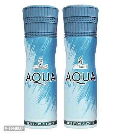 Al Nuaim Aqua Long Lasting perfume Spray-200 ml Pack Of-2