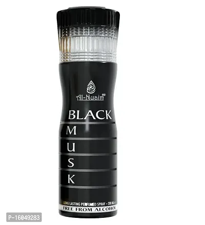 Al Nuaim Black Musk Long Lasting Perfume Spray-200 ml