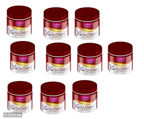 vI john Red Saffron Natural Fairness Cream-50 Gm Pack Of-10