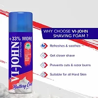 VI - JOHN Smooth Shave Foam For Men | Shaving Foam - Hard  Skin Type  (400gm)-Pack Of-1-thumb2