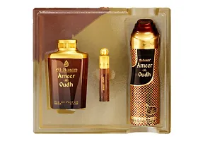 Al Nuaim Ameer Al Oudh Long Lasting Perfume Combo Kit ( Perfume 100 ml , Deo 200 ml , Attar 10 ml )-thumb2