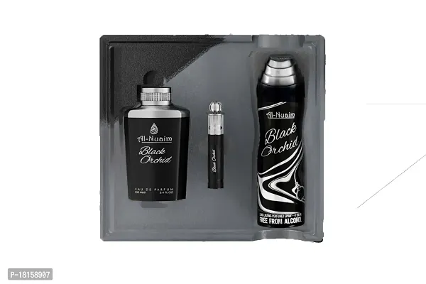 Al Nuaim Black Orchid Long Lasting Perfume Combo Set-thumb2