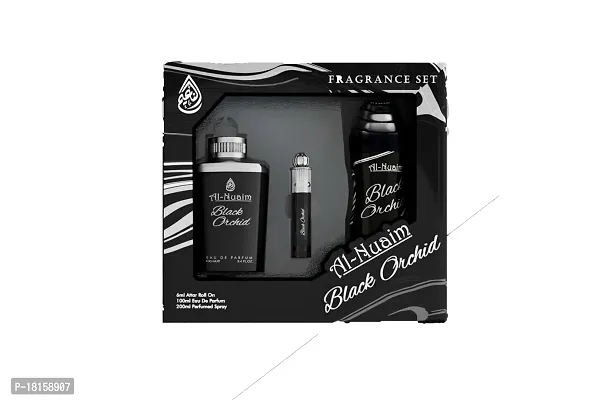 Al Nuaim Black Orchid Long Lasting Perfume Combo Set-thumb3