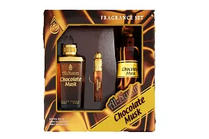 Al Nuaim Chocolate Long Lasting Perfume Combo Set ( Perfume-100 ml , Deo 200 ml , Attar 10 ml-thumb1