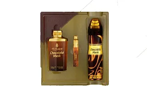 Al Nuaim Chocolate Long Lasting Perfume Combo Set ( Perfume-100 ml , Deo 200 ml , Attar 10 ml-thumb3