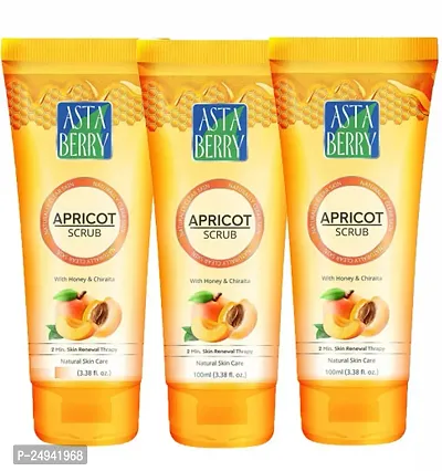 Astraberry Apricot Face Scrub 50 ml Pack Of-3