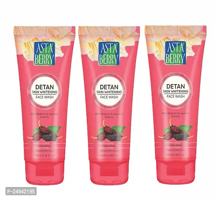 Astraberry DETAN Skin Whitening Face Wash -100 ml Pack Of-3-thumb0