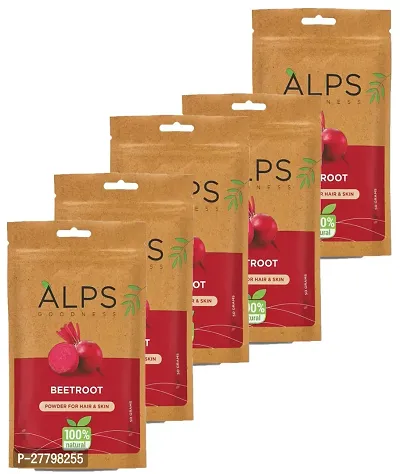 Alps Goodness - Beetroot Powder For Hair  Skin Face  (50 g)-Pack Of-5