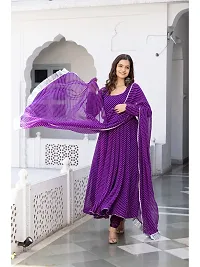 Stylish Georgette Gown with Dupatta for Women-thumb4