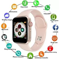 PINK, SMART WATCH 2023 latest version /T500 Full Touch Screen Bluetooth Smartwatch with Body Temperature, Heart Rate  Oxygen Monitor Compatible with All 3G/4G/5G Android  iOS-thumb1