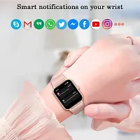 PINK, SMART WATCH 2023 latest version /T500 Full Touch Screen Bluetooth Smartwatch with Body Temperature, Heart Rate  Oxygen Monitor Compatible with All 3G/4G/5G Android  iOS-thumb2