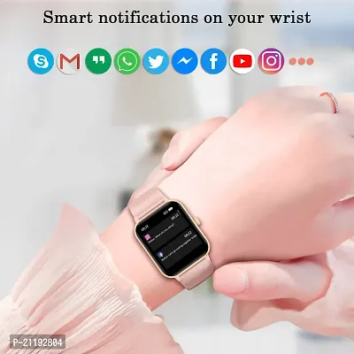 PINK, SMART WATCH 2023 latest version /T500 Full Touch Screen Bluetooth Smartwatch with Body Temperature, Heart Rate  Oxygen Monitor Compatible with All 3G/4G/5G Android  iOS-thumb3