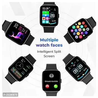 T-500 Smart Watch | Sleep Monitor | Distance Tracker | Calendaring | Sedentary Reminder | Text Messaging | Pedometer | Calorie Tracker | Heart Rate Monitor Smartwatch - (Black)-thumb5