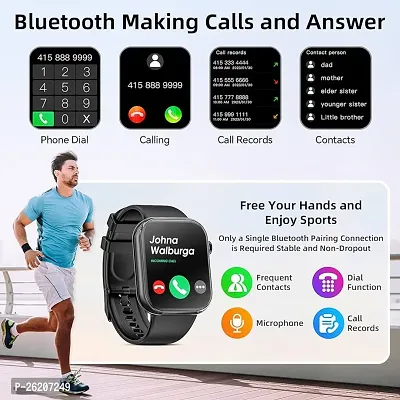 T500 -Black Bluetooth Calling Watch, HD Touch 1.67 Display, 20+ Watch Faces Smartwatch  (Black Strap, 1.65 Inch Large Display)-thumb3