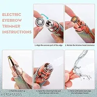 Blawless 2 In 1 Eyebrow Trimmer Runtime 30 Min Body Groomer For Women (Multicolor), Adaptor,Battery Powered/-thumb4