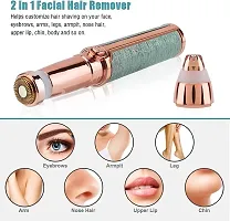 Blawless 2 In 1 Eyebrow Trimmer Runtime 30 Min Body Groomer For Women (Multicolor)/ Adaptor,Battery Powered-thumb1