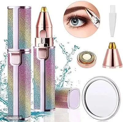 Blawless 2 In 1 Eyebrow Trimmer Runtime 30 Min Body Groomer For Women (Multicolor),..Adaptor,Battery Powered-thumb0