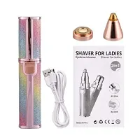 Blawless 2 In 1 Eyebrow Trimmer Runtime 30 Min Body Groomer For Women , Adaptor,Battery Powered (Multicolor)-thumb2