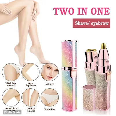 Blawless //2 In 1 Eyebrow Trimmer Runtime 50 Min Body Groomer For Women , Adaptor,Battery Powered/ (Multicolor)-thumb4