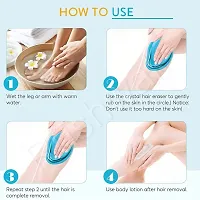 Crystal Hair Eraser for Women and Men, Painless Magic Hair Remover Stone For Women, Quick and Easy Crystal Hair Remover for Back Legs Arms,(Multi-Color)-thumb3