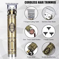 Trimmer For Men, Professional Hair Clipper, Adjustable Blade Clipper and Shaver, Close Cut Precise Hair Machine, Body Trimmer (Metal Body)-thumb4